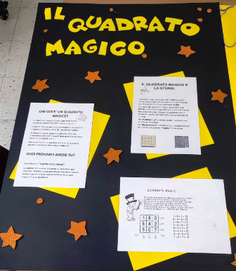 Cartellone con il titolo del progetto e alcune fasi del percorso. Cartellone con il titolo del progetto e alcune fasi del percorso.