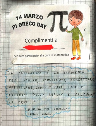 Diploma di partecipazione ai "Giochi matematici" Diploma di partecipazione ai "Giochi matematici"